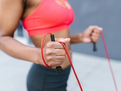 Dynamic shadow of a person jumping during a workout